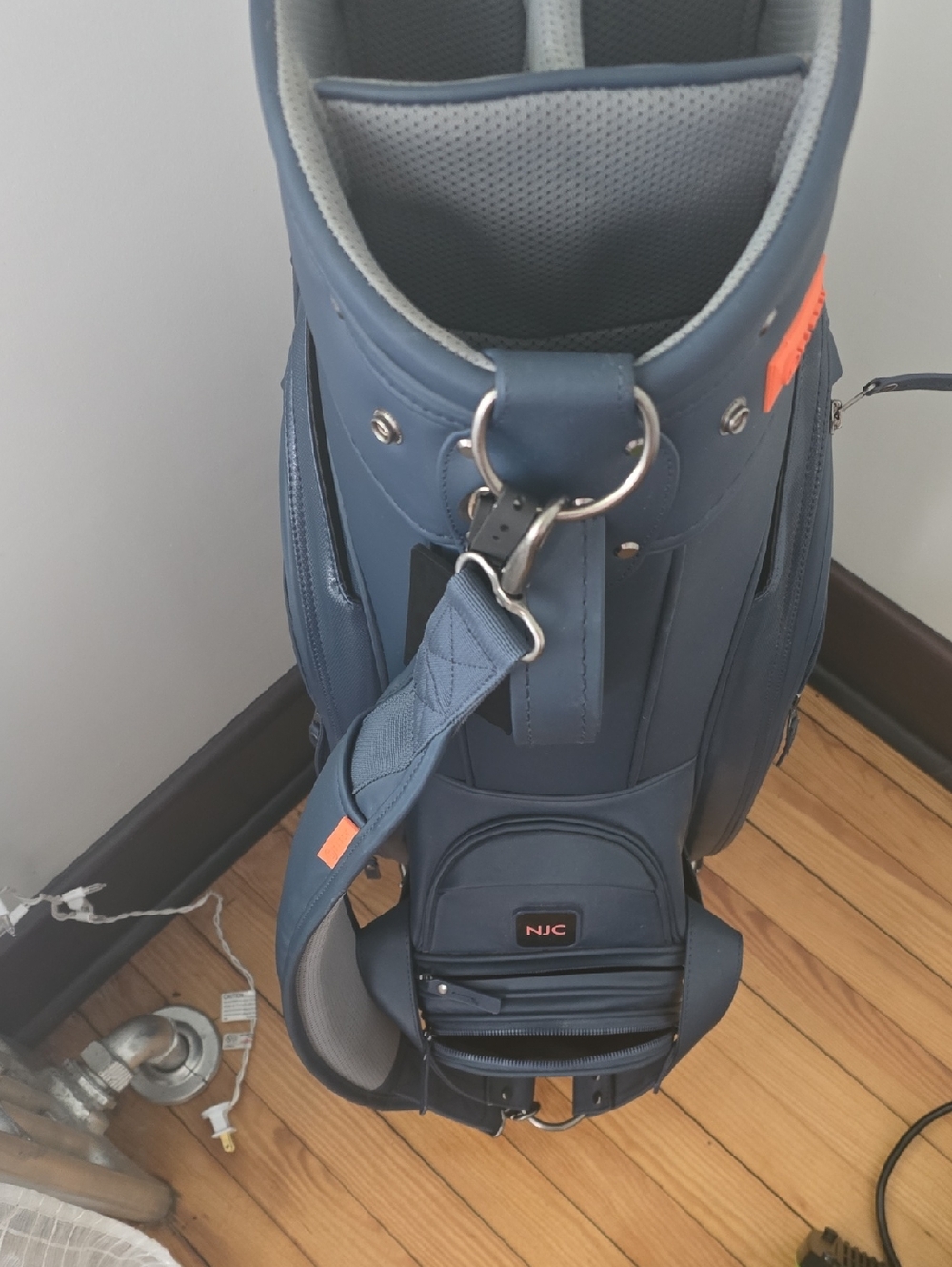 STITCH GOLF Navy D Golf Cart Bag with Padded Strap
